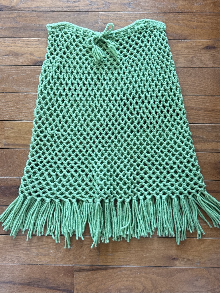 Vintage Green Crochet Skirt